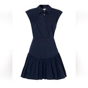 Milly Gabby Poplin Dress - Navy